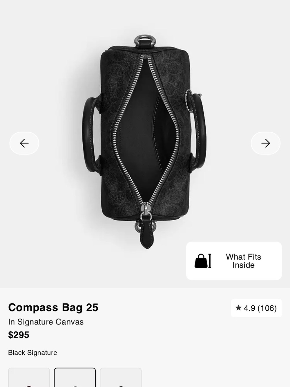 NWT - COACH - Compass 25 - Black Signature - Picture 12 of 13